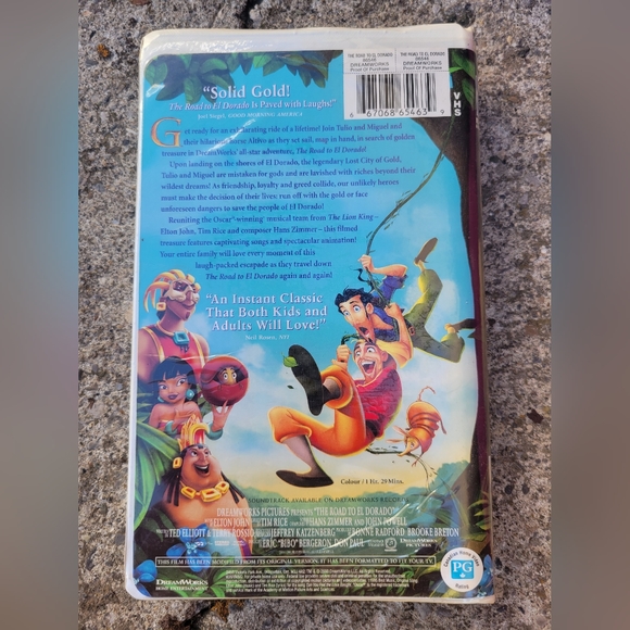 "The Road to El Dorado" VHS tape - Picture 3 of 3